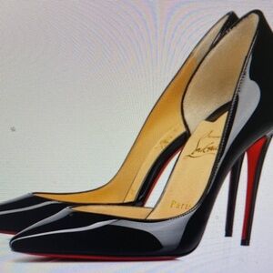 J. Crew Black and Red Stiletto Heels